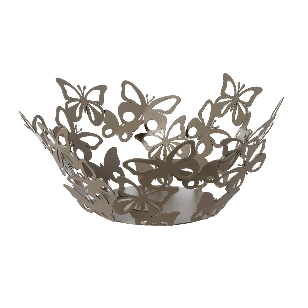 Farfalloso - Mittelstück Ø31 cm, Eisen beige perforiert - Made in Italy