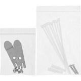 thumbnail of InLine® Patchfeld Cat.6A 0,5HE 8-fach, Tisch/Wand/Hutschiene schwarz Staubschutz