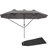 thumbnail of tectake Parasol SILIA en aluminium 460 x 270 cm - gris - 404256
