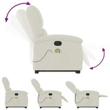 thumbnail of vidaXL Massagesessel mit Aufstehhilfe Creme Samt