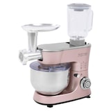 thumbnail of Mehrstufige Küchenmaschine 3in1 mit Edelstahlschüssel 1.000 Watt Zartrosa, Knetmaschine, Mixer, Fleischwolf
