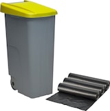 thumbnail of 110L Müllcontainer mit 30 Plastikmüllsäcken in Gelb WellHome Recycling
