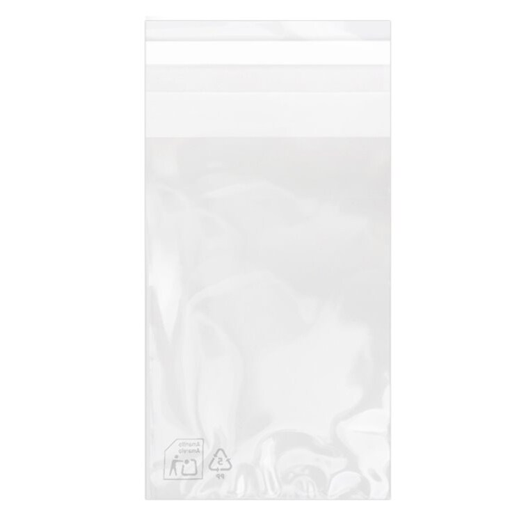 MONOUSO - Flachbeutel BOPP mit Falte Klebstoff 8x12cm G160 (1.000 Stück)