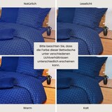 thumbnail of Schiesser Bettwäscheset Drops - Feinbiber - 2-teilig - 155 x 220 cm - Dunkelblau