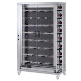 thumbnail of Vitrokeramik hähnchengrill mit licht. 8 schwerter = 40/48 hühner - 1100x450x1800 mm - 33600 W 400/3V - 53404L84 Eurast