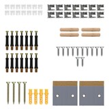 thumbnail of ECD Germany Heizkörperverkleidung Wabenmuster 78x19x82 cm Grau, MDF lackiert, Heizungsverkleidung Heizkörperabdeckung für Wohnzimmer & Schlafzimmer