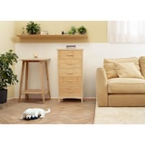 thumbnail of Bamboe ladekast HWC-M24, badkamermeubel kast dressoir badkamermeubel plank, 5 laden, 100x50x40cm