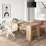 thumbnail of Ausziehbarer Konsolentisch, 180x90x77cm, Für 8 Personen, Esstisch, Moderner Stil, Eiche _ 153_3