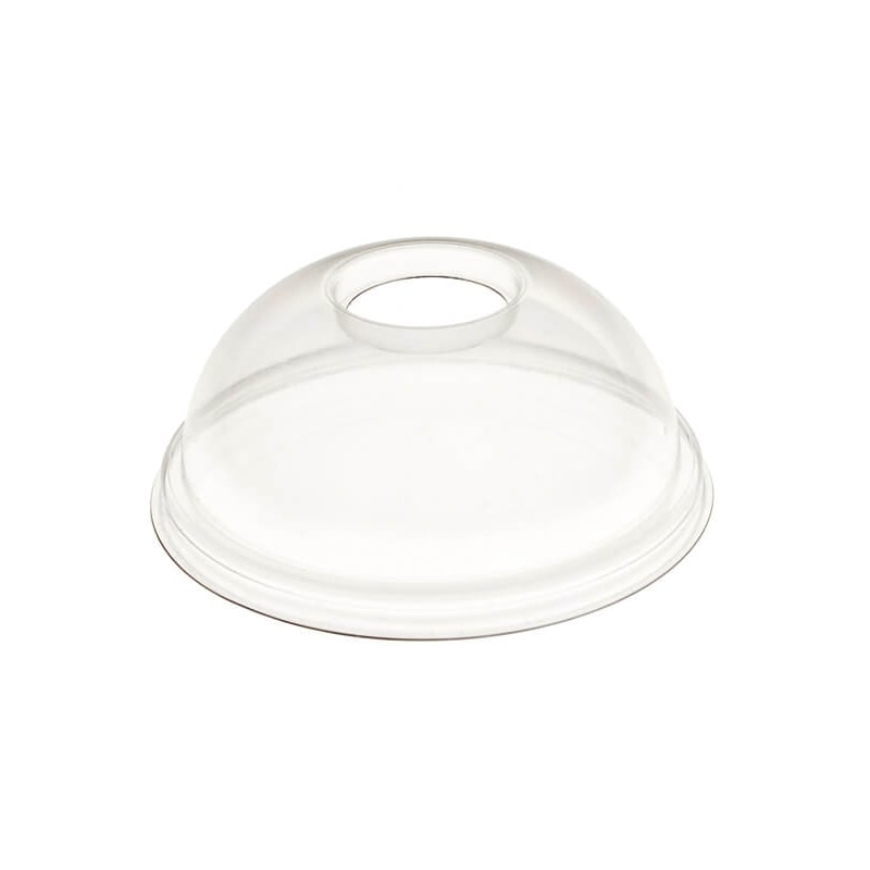 2000x Deckel, gewölbt mit Loch, PET, klar, für 95,0mm