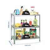 thumbnail of Estante metálica com parafusos Advantage 3 prateleiras. Cor galvanizado 1000x1100x300 mm