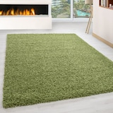 thumbnail of Teppich Wohnzimmer Hochflor Einfarbig Weich Flauschig Waschbar Strapazierfähig Schlafzimmer Grün 300x400 cm – RHEIN von Kadima Design