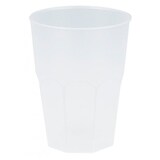 thumbnail of 20 Mehrweg Becher weiß Plastikbecher 300ml Wiederverwendbar Frost bunt