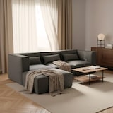 thumbnail of Divano 3 posti modulare componibile moderno in tessuto con pouf Solv-SOLV3SPFGS