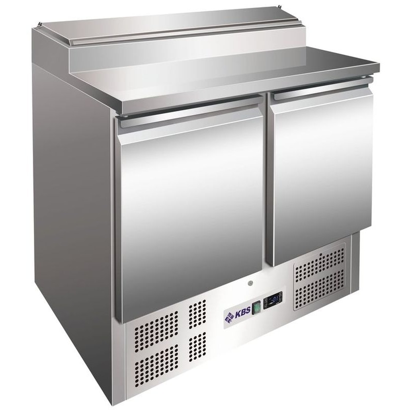 Mesa de refrigeración KBS 257 litros 900x700x1006 mm enchufable 230 V 0,155 kW aire circulante