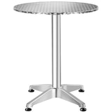 thumbnail of tectake Aluminium Bistrotisch Ø60cm klappbar höhenverstellbar  Grau