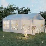 thumbnail of Carpa para Fiestas 6x3 m Cenador Pabellón de Jardín con 4 Paneles Laterales 2 Puertas Enrollables y 6 Ventanas Protección UV para Eventos Bodas