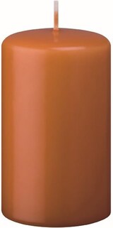 thumbnail of Flachkopf-Stumpenkerzen Cotto Braun 300 x Ø 70 mm, 2 Stück