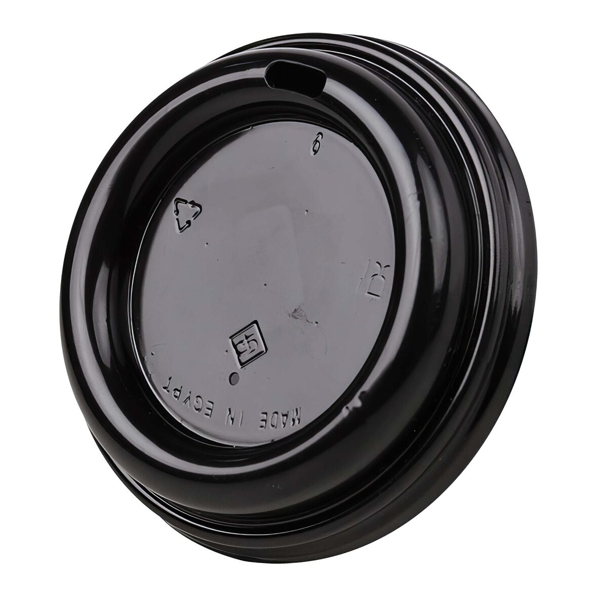 500x Domdeckel TUBE schwarz für Pappbecher COFFEE TO GO mit 90mm Ø