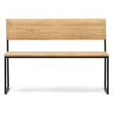 thumbnail of Banco Oxford antivuelco 84x86x44cm color Negro acabado envejecido estilo nórdico industrial Box Furniture