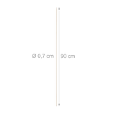 thumbnail of Relaxdays Stockbrot Spieße aus Bambus, 100er Set, 90 cm lange Marshmallowspieße, Lagerfeuer, Grillspieße Ø 7 mm,  natur