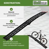 thumbnail of TRUTZHOLM 1 x Auffahrrampe klappbar 228 cm Traglast 340 kg Alu schwarz gelocht Motorradrampe Verladerampe