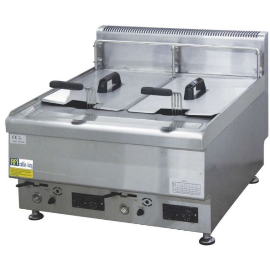 Friteuse gaz à poser 10l double-650