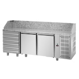 thumbnail of Banco Pizza Tecnodom 3 Porte Prof. 80 6 Cassetti Neutri e Piano in Granito