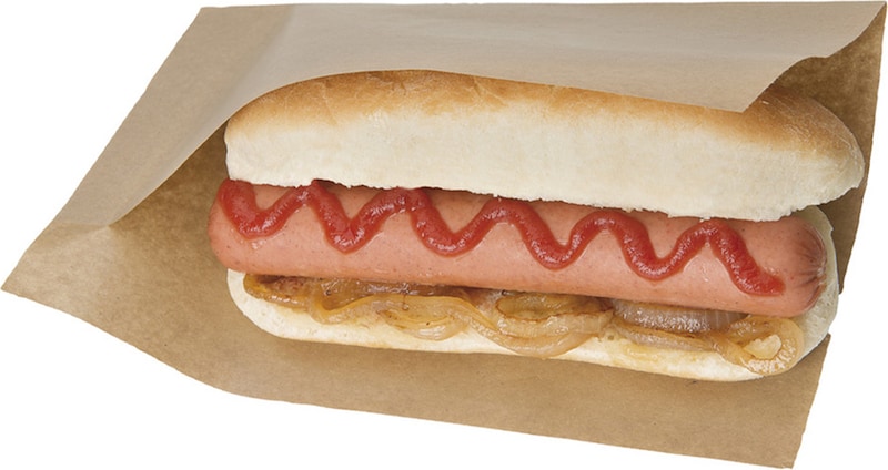 Emballage Garrigou 100 Sacs Sandwich Kebab Panini Hot-Dog 120x60x340 Mm - Papier Recyclable Restauration