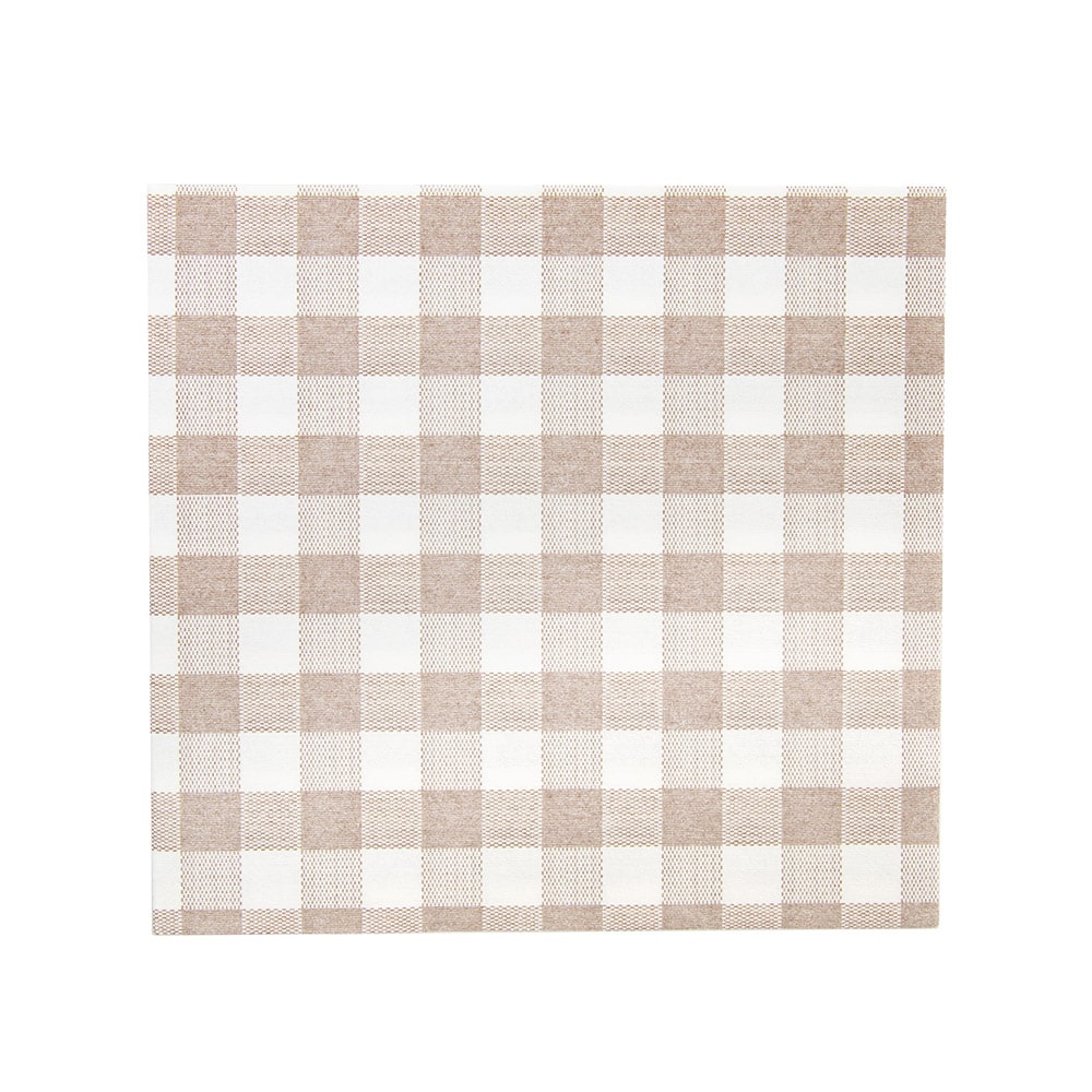 Garcia de Pou 600 Unità - Tovaglioli 'Like Linen - Vichy' 70 G/M2 40X40 Cm Taupe Spunlace