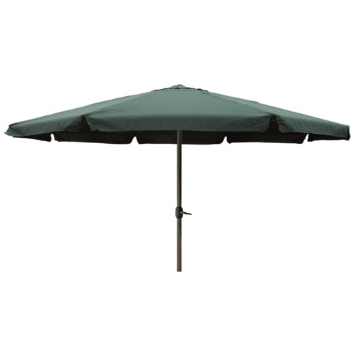 XXL Alu Sonnenschirm Ø 4 m Kurbelschirm Gartenschirm Marktschirm Krempe grün : Grün