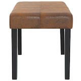 thumbnail of Helloshop26 - Panca/pouf/sgabello/panca per mobili 106 cm in pelle scamosciata sintetica marrone 3002199