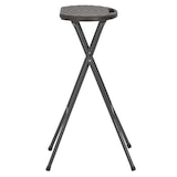 thumbnail of vidaXL Klappbare Barhocker 2 Stk. HDPE und Stahl Braun Rattanoptik