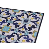 thumbnail of Mosaik Mosaiktisch Gartentisch quadratisch Bistro Rund Eisenramen elegant Blau : Blau gemustert : 70x61,5x61,5