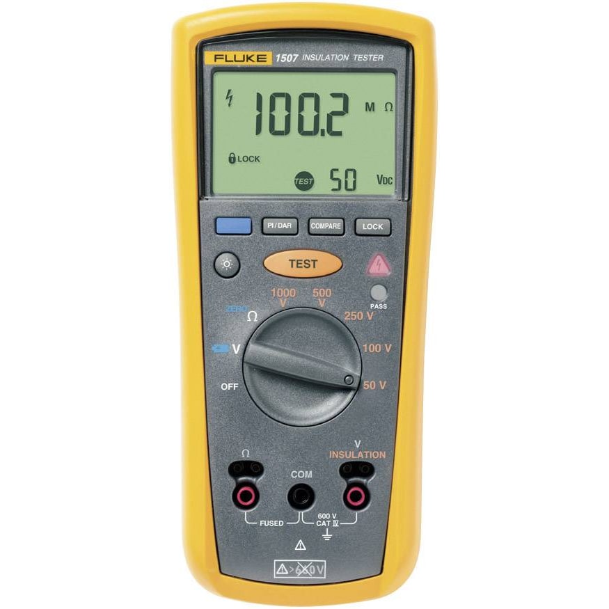 Fluke 1507 Isolationsmessgerät 50 V, 100 V, 250 V, 500 V, 1000 V 10 GΩ 2427890