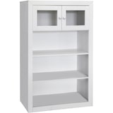 thumbnail of Móvel de Duas Portas Lacado a Branco, Pinho Maciço e MDF, Medidas 151.5 X 100 X 37 Cm. (AxLxP)