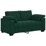 thumbnail of vidaXL Loveseat Sofa Donkergroen 160x77x82 cm Fluweel