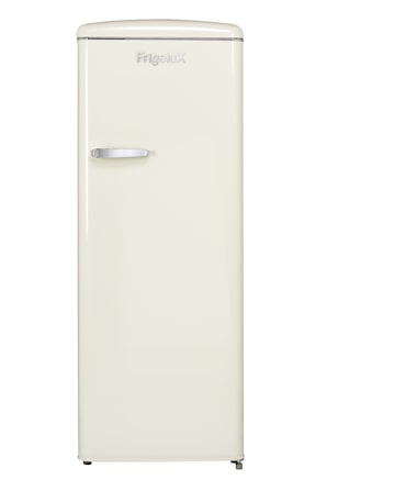 FrigeluX Réfrigérateur armoire design rétro 218L dont congélateur 4* de 24L, Crème RF218RCA++
