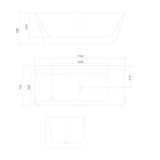 thumbnail of AcquaVapore freistehende Badewanne Wanne Acryl F05 170x80cm mit Komfort-Armatur