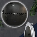 thumbnail of Miroir de salle de bain Laconia avec Bluetooth Ø 80