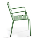 thumbnail of Tavolo quadrato e 4 poltrone in acciaio verde cactus - Oviala