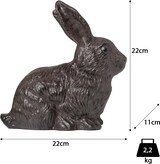 thumbnail of Dekofigur Hase aus Gusseisen braun Antik-Look - Gartendeko Osterhase wetterfest für draußen -  für Garten Terrasse Balkon ca. 22x11x22 cm