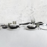 thumbnail of Bidasoa Fosil Pires Porcelana 13,3x11,6x1,7cm Preto