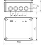 thumbnail of OBO Bettermann Kabelabzweigkasten T 160 M32 2007097