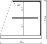 thumbnail of Vitrina neutra INOX VRL de Vitrinas Gómez 1220 mm CON LED