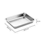 thumbnail of SANTOS BBQ Edelstahl Grillschale & Auffangschale, klein