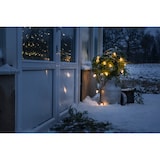 thumbnail of Konstsmide LED Biergartenkette, klar, 40 klare Birnen / 80 bernsteinfarbene Dioden, 6V Außentrafo, schwarzes Kabel