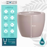 thumbnail of WellHome - Blumentopf Modell "Ordesa Collection" Ø40cm Zementfarbe