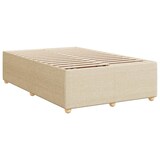 thumbnail of vidaXL Boxspringbett mit Matratze Creme 120x200 cm Stoff