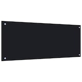 thumbnail of vidaXL Küchenrückwand Schwarz 100x40 cm Hartglas