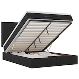 thumbnail of vidaXL Ottoman-Bett mit Matratze & LEDs Schwarz 140x200 cm Stoff